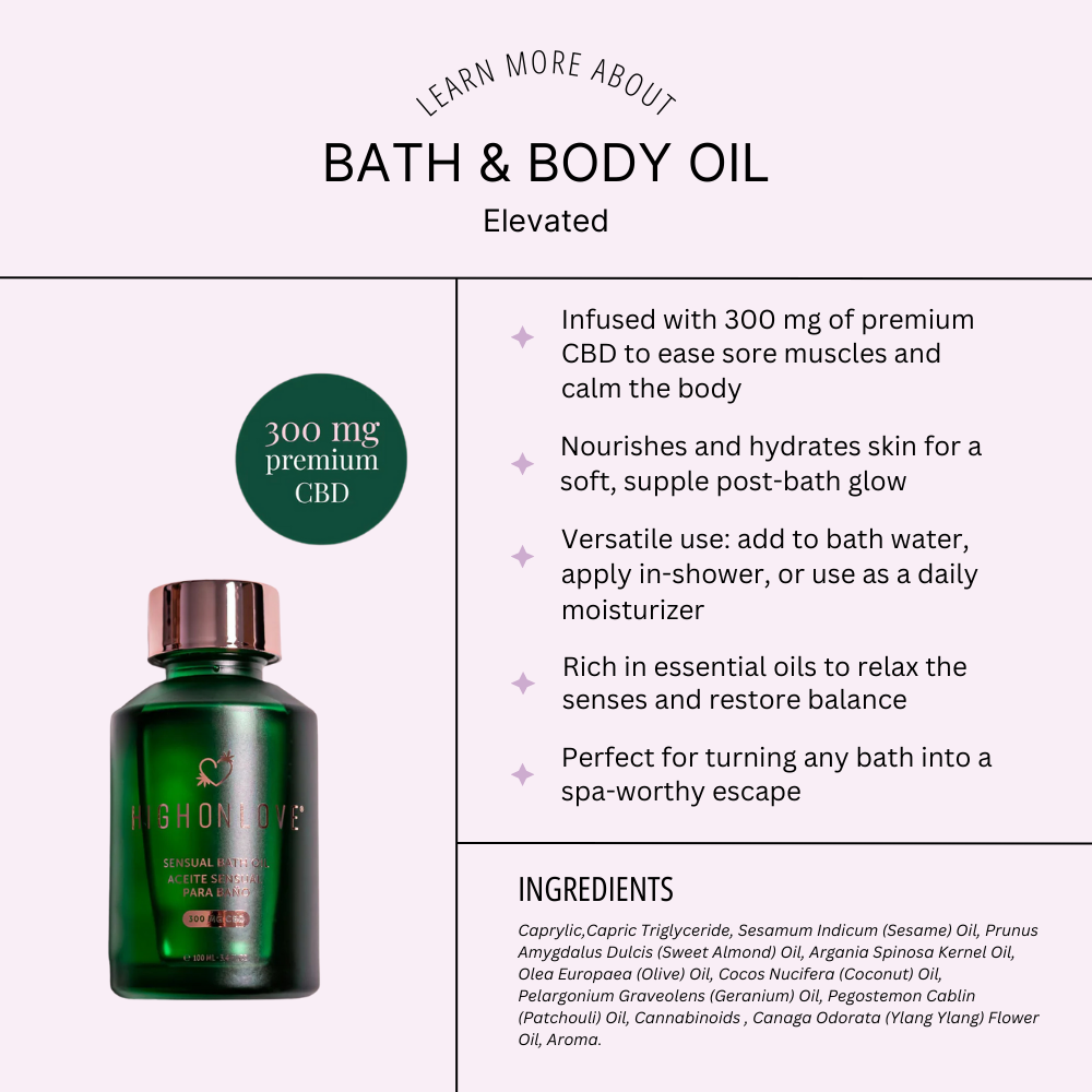 Sensual Bath Oil with CBD