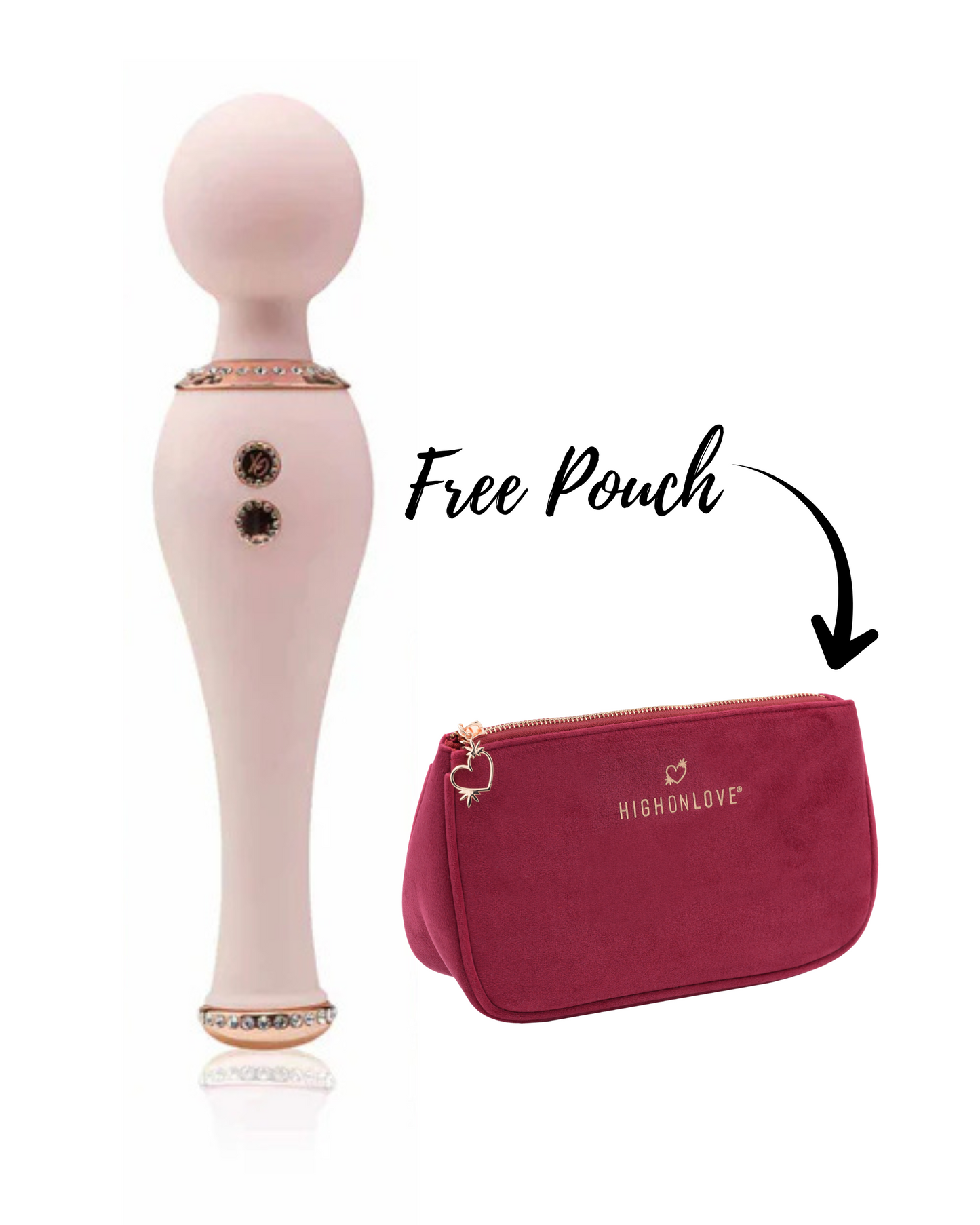 Pink Bling Wand with Pouch