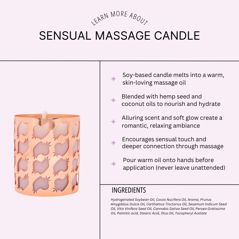 Sensual Massage Candle Rose Bud