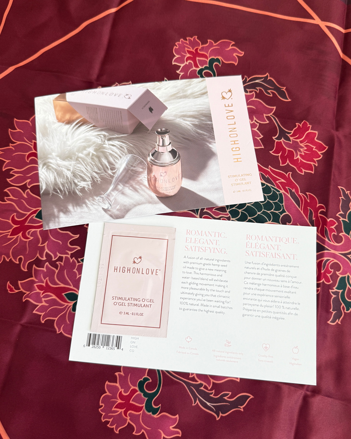 Foil Pack with Card Stimulating O Gel