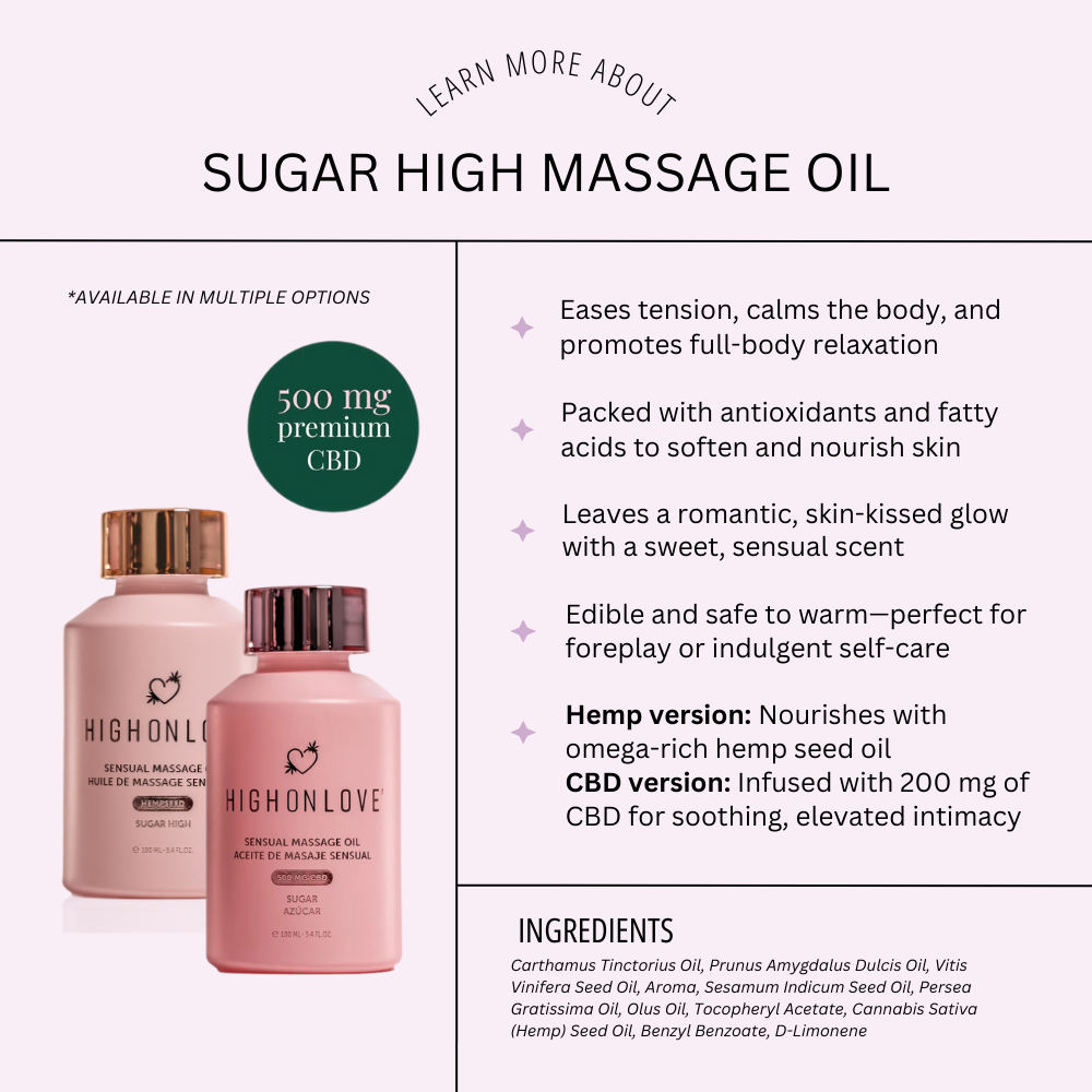 Sugar High Massage Oil with CBD